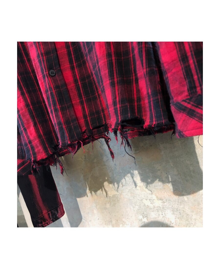 Marcelo Burlon County Of Milan Check Print Shirt In Red