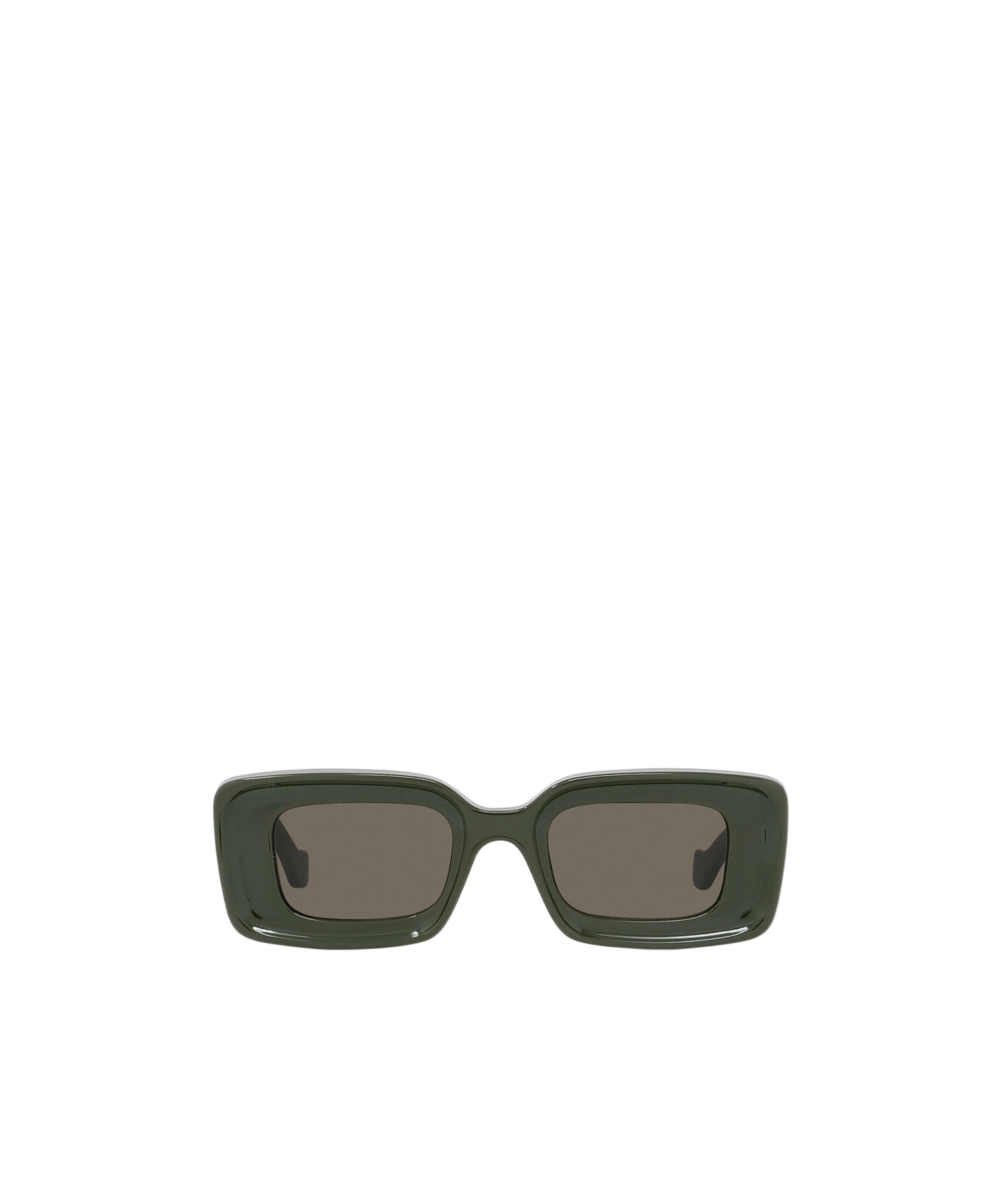 Loewe Anagram Beveled Acetate Rectangle Sunglasses In Gray