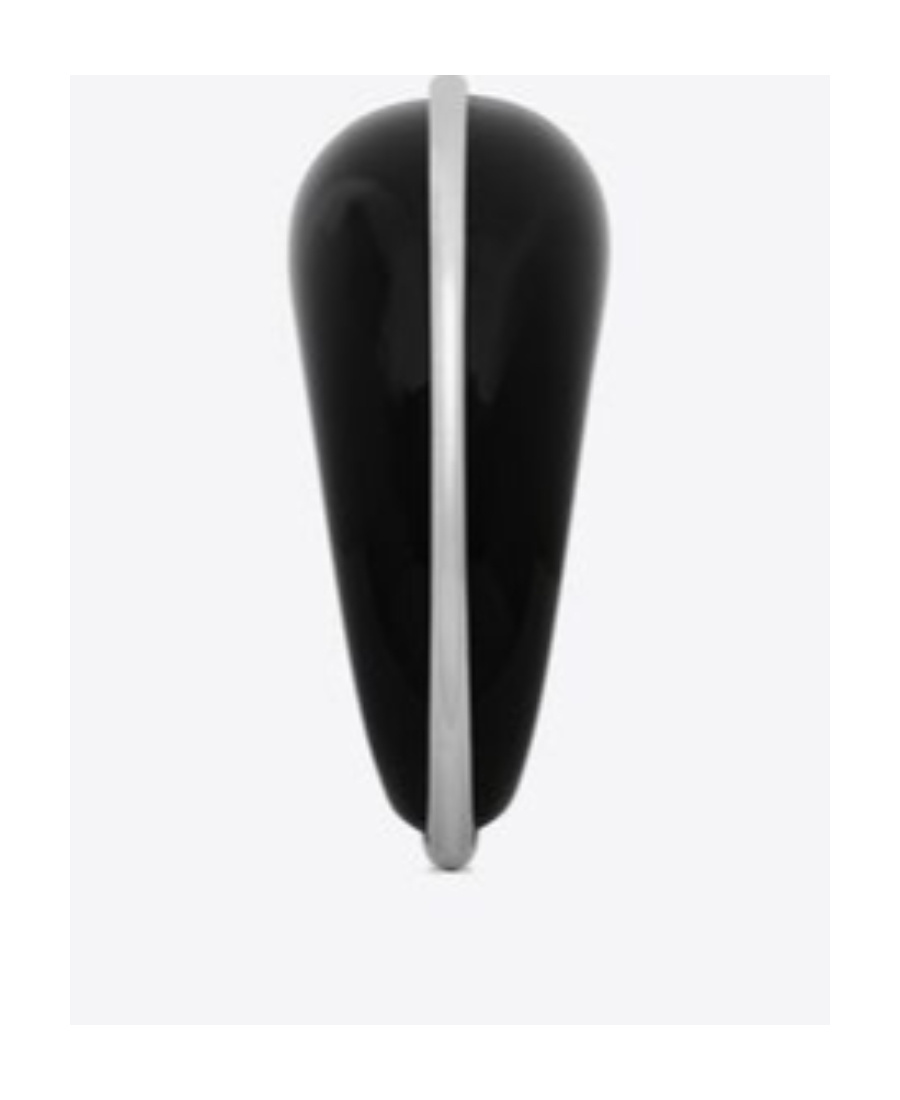 Saint Laurent Dome Open-cuff Design Bracelet In Black