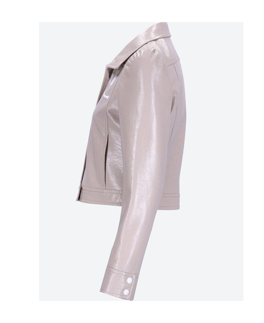 Courrèges Reedition Vinyl Jacket In White