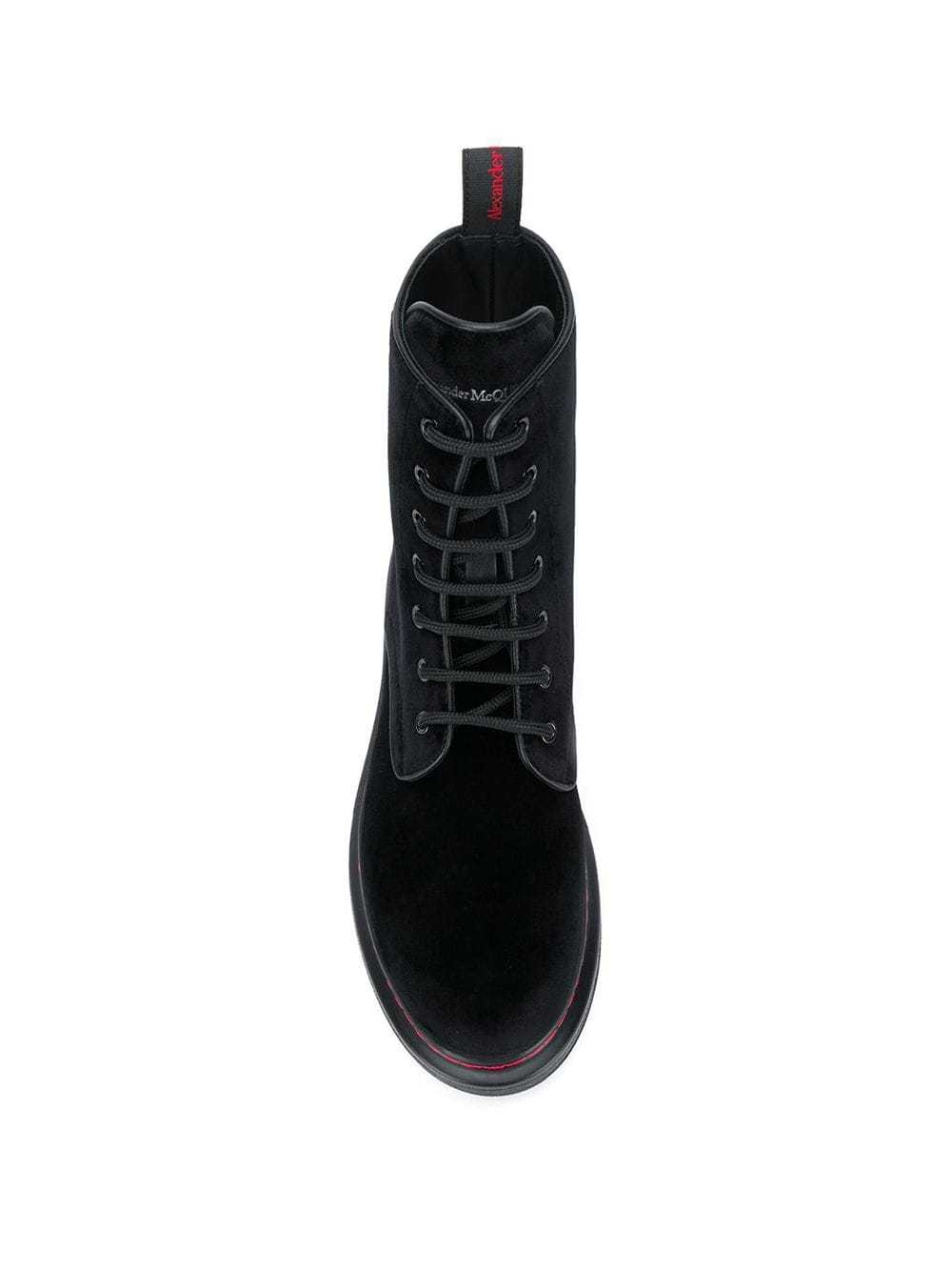 Alexander Mcqueen Oversized Sole Boots In Black