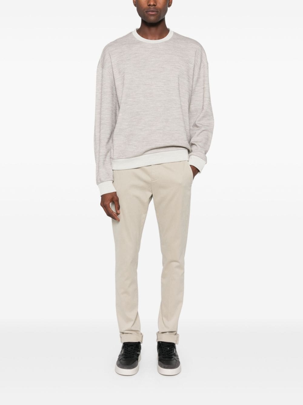 Dondup Belt-loop Casual Pants In Nude