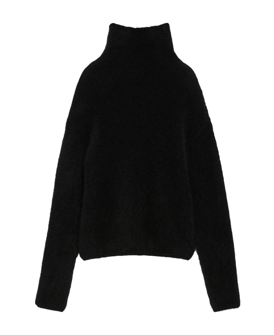 Max Mara High-necked Sweater In Black