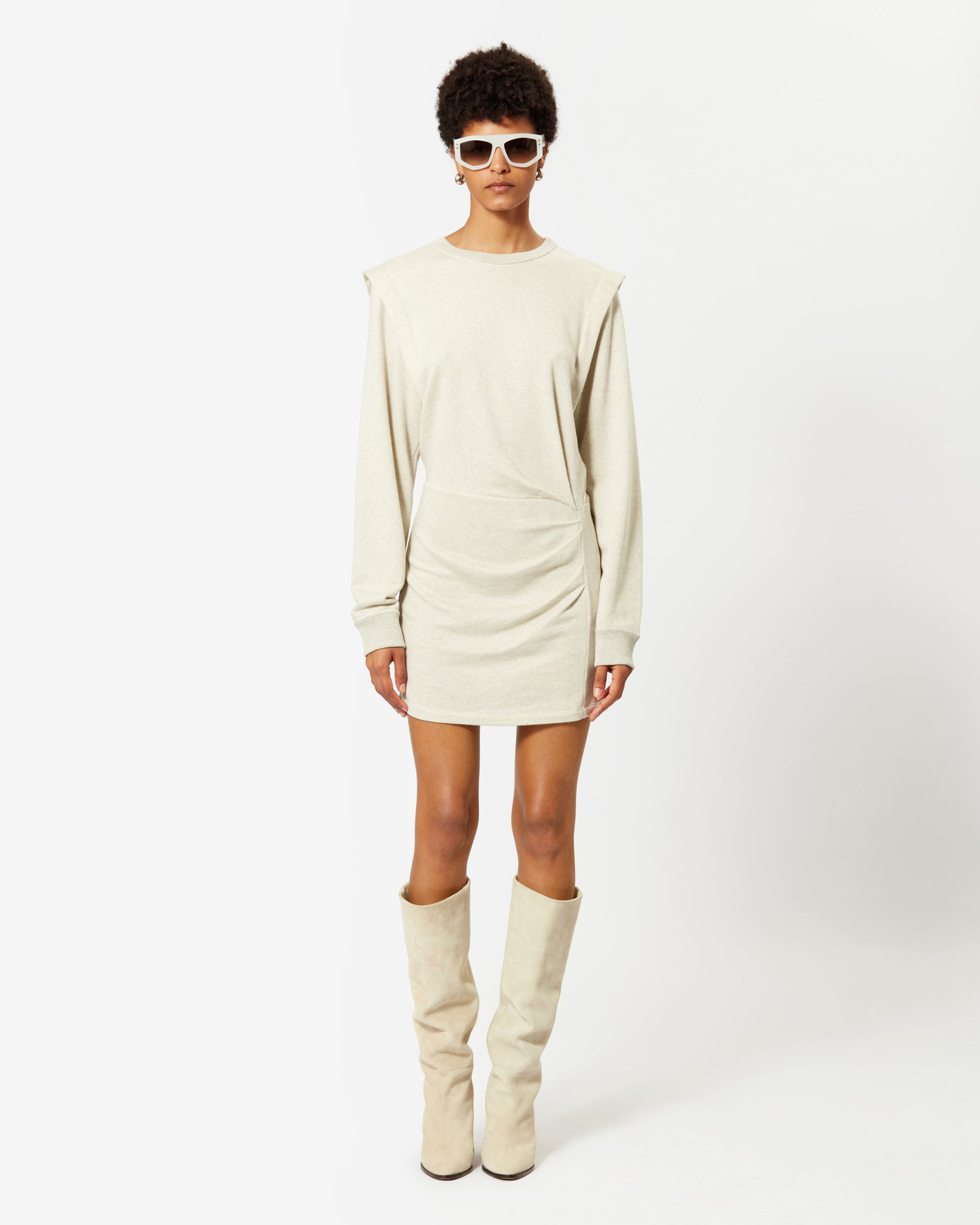 Isabel Marant Étoile Long Sleeved Dress In White