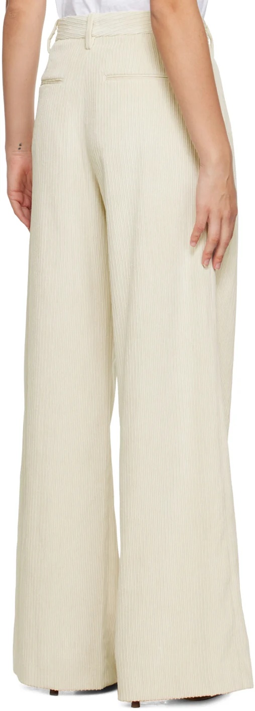 Rag & Bone Bennett Wide-legged Casual Pants In White