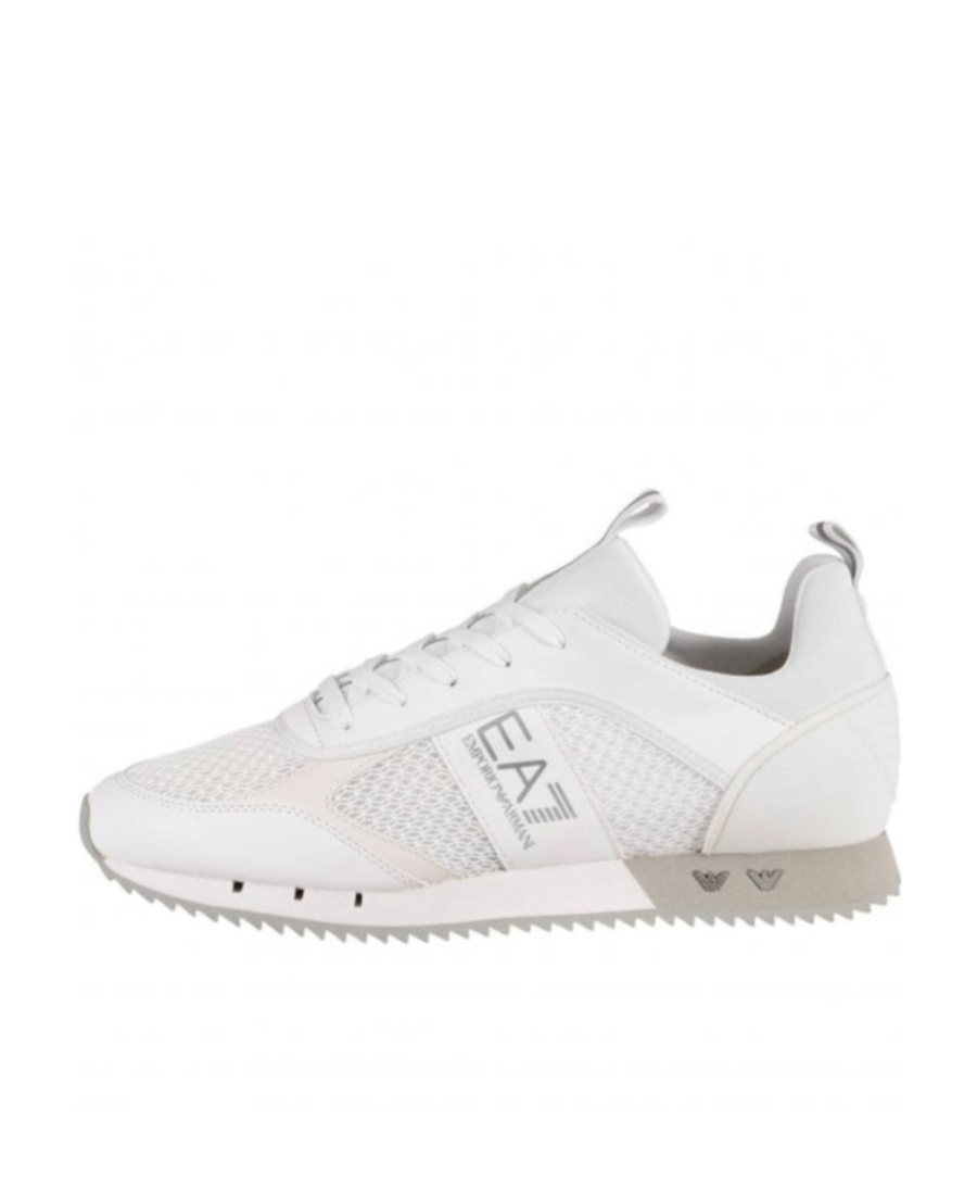 Ea7 Tie Round Head Low Upper Board Shoes In White
