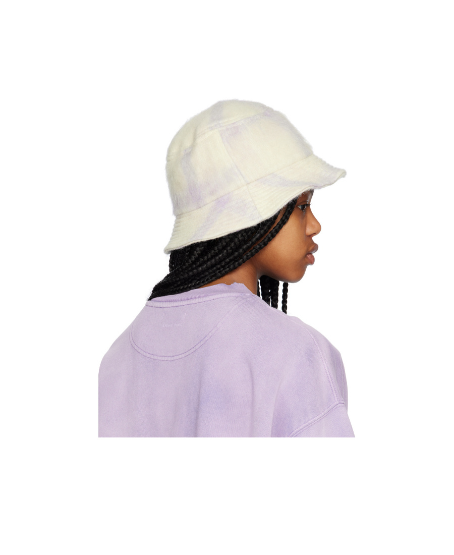 Shop Anine Bing Textured Fisherman's Hat In White