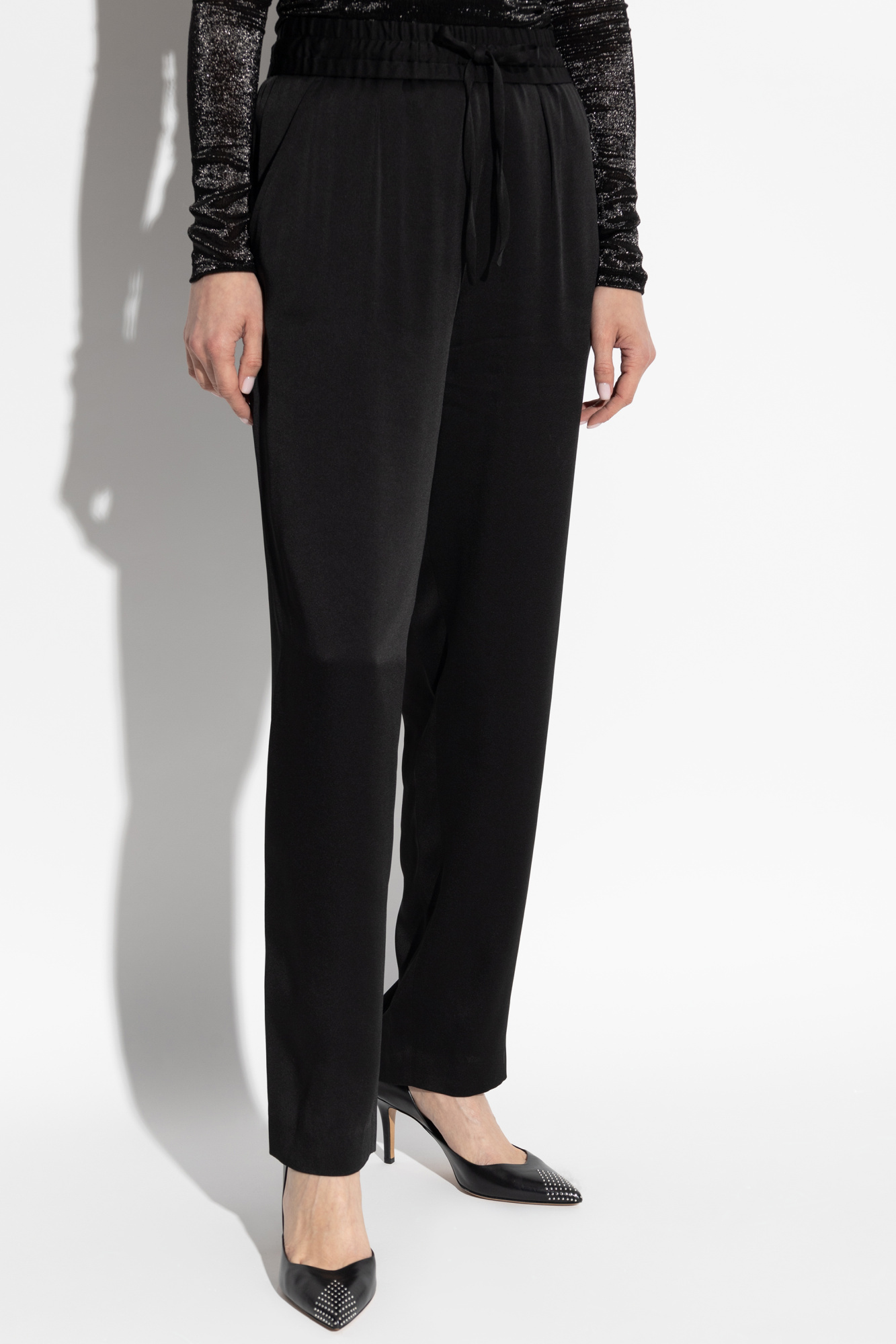 Isabel Marant Kendry Drawstring Trousers In Black