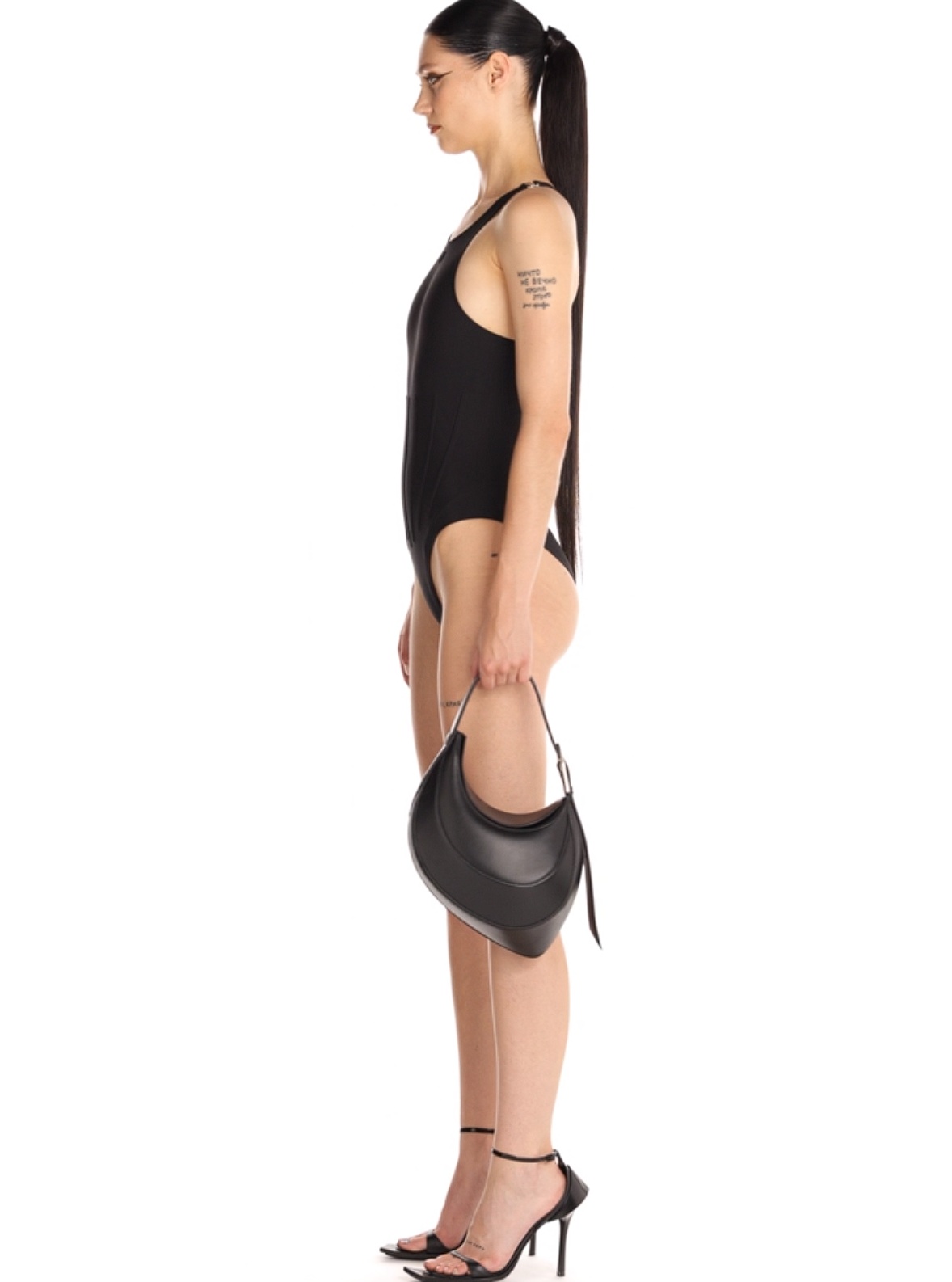 Mugler Corset-style Swimsuit In Black