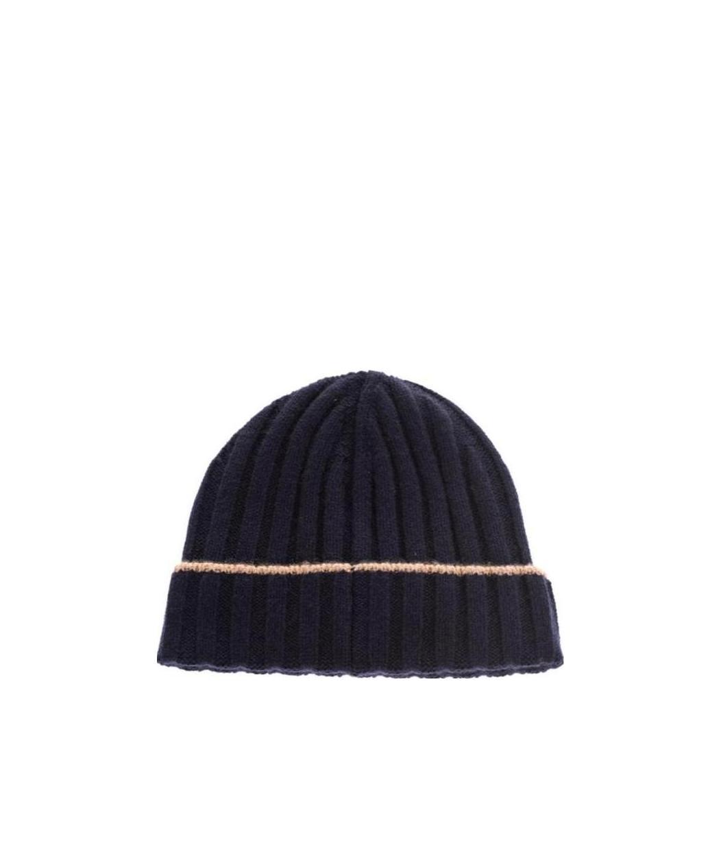 Brunello Cucinelli Ribbed Beanie In Black