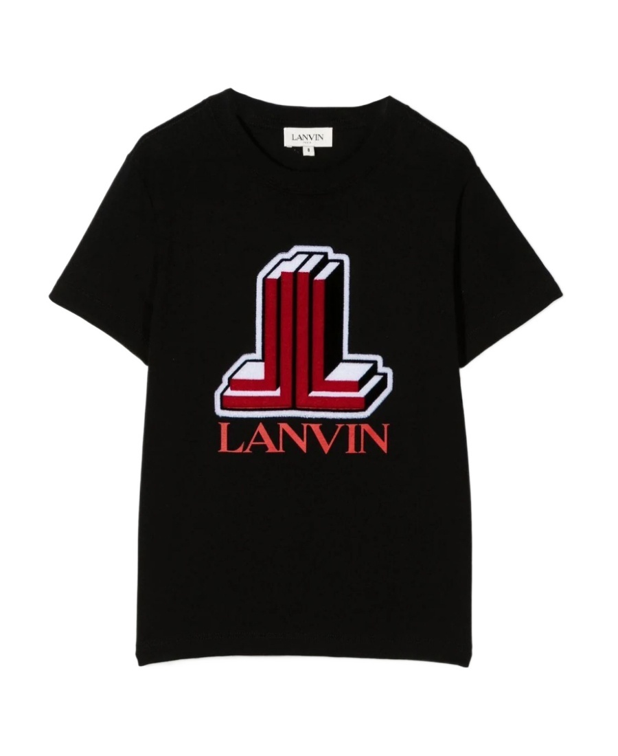 Lanvin Logo Short-sleeved T-shirt In Black