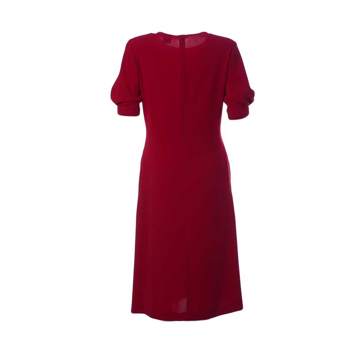 Aspesi Rolled Sleeve Dress In Red