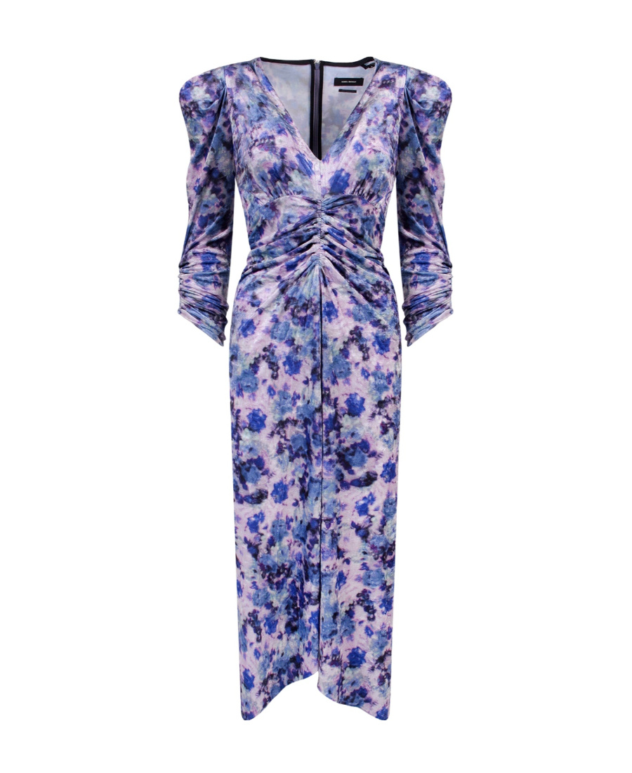 Isabel Marant Gilalbi Floral-print Dress In Purple