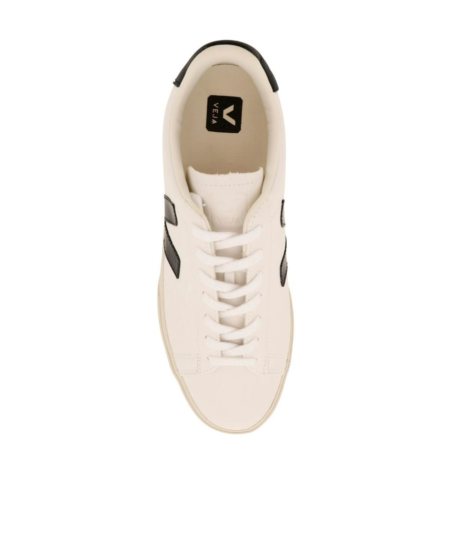 Veja White Black Logo Sneakers In White