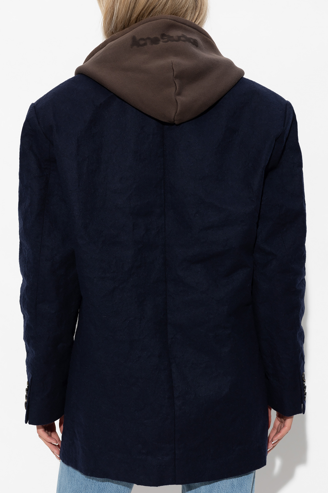 Acne Studios Single-breasted Suit Jacket In Blue