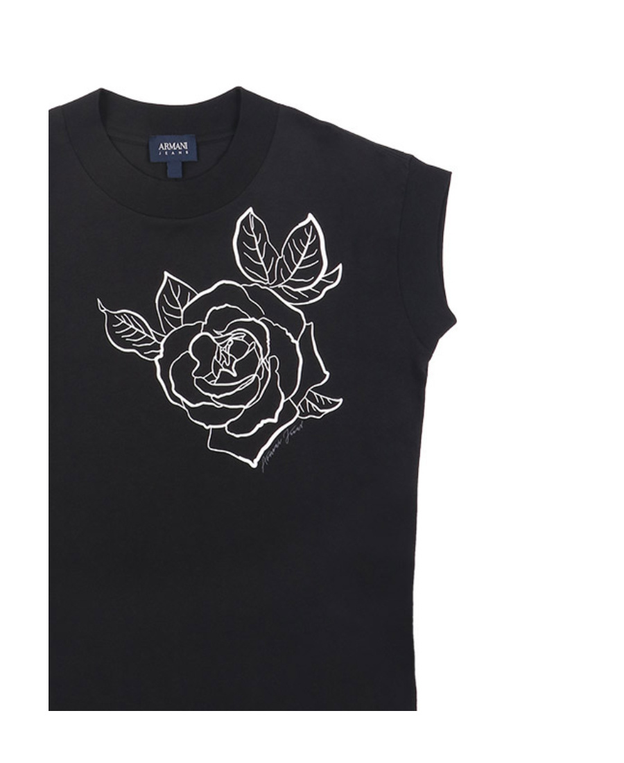 Armani Jeans Logo T-shirt In Black