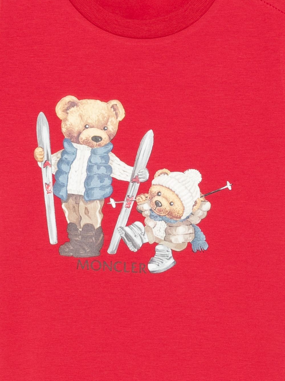 Moncler Short-sleeved T-shirt In Red