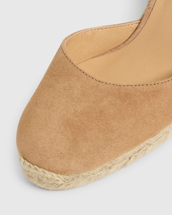 Castaã±er Platform Espadrilles In Nude
