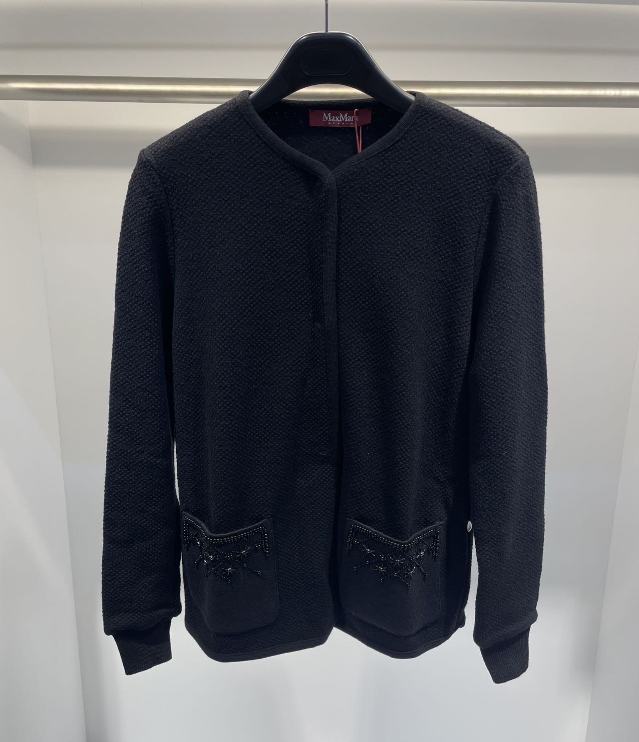 Max Mara Long-sleeved Casual Jacket In Black