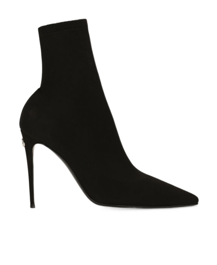Dolce & Gabbana Kim 105 Sock Ankle Boots In Black