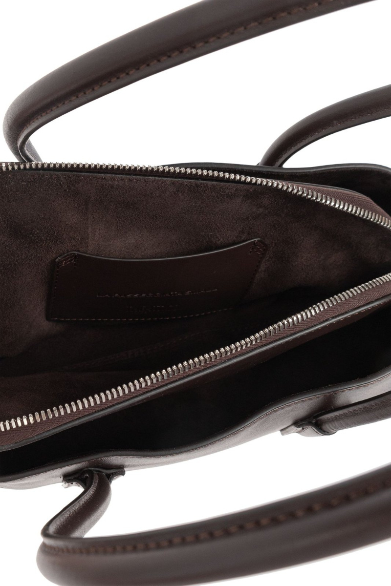 Attico Small La Passeggiata Tote Bag In Black