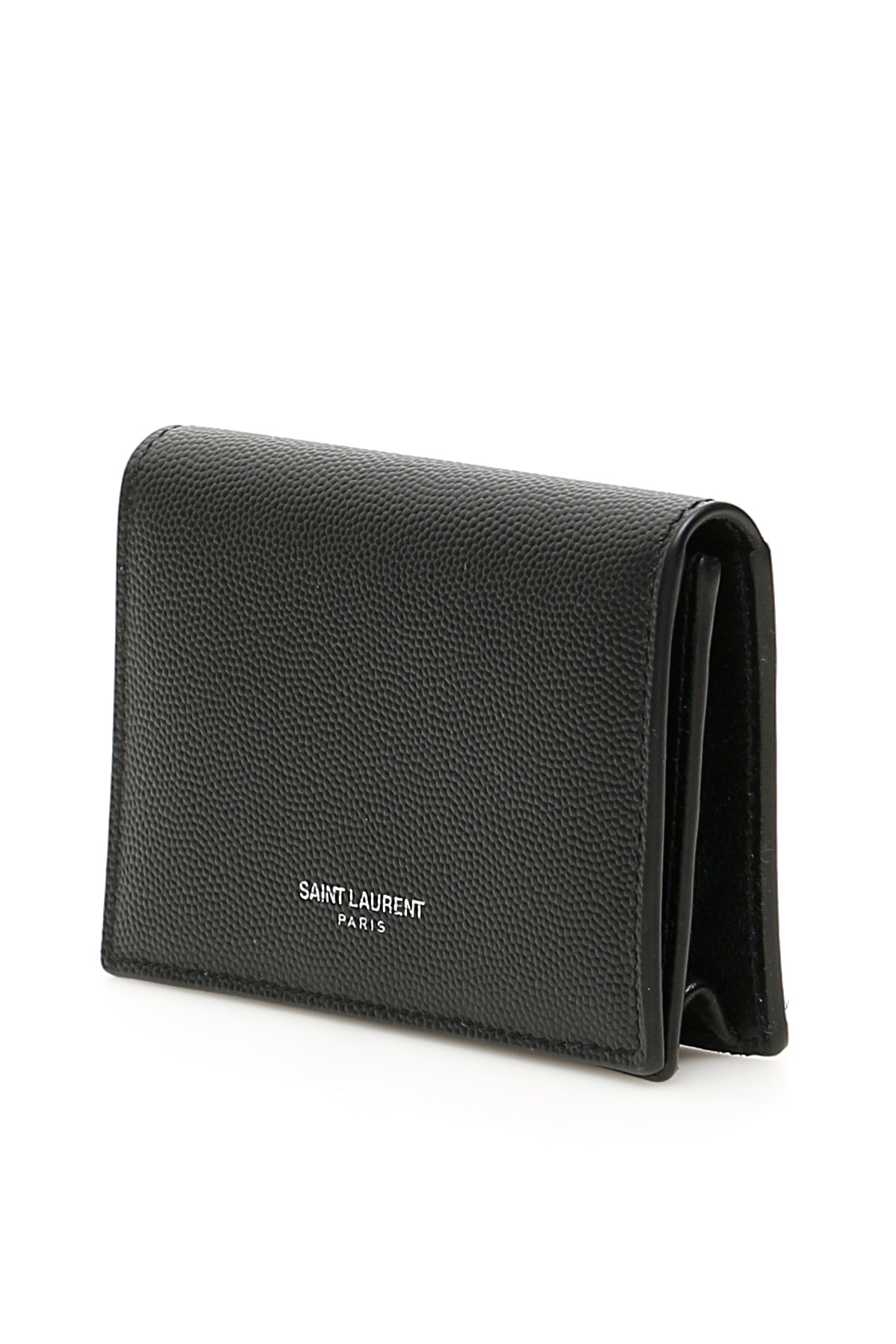 Saint Laurent Paris Bi-fold Cardholder In Black