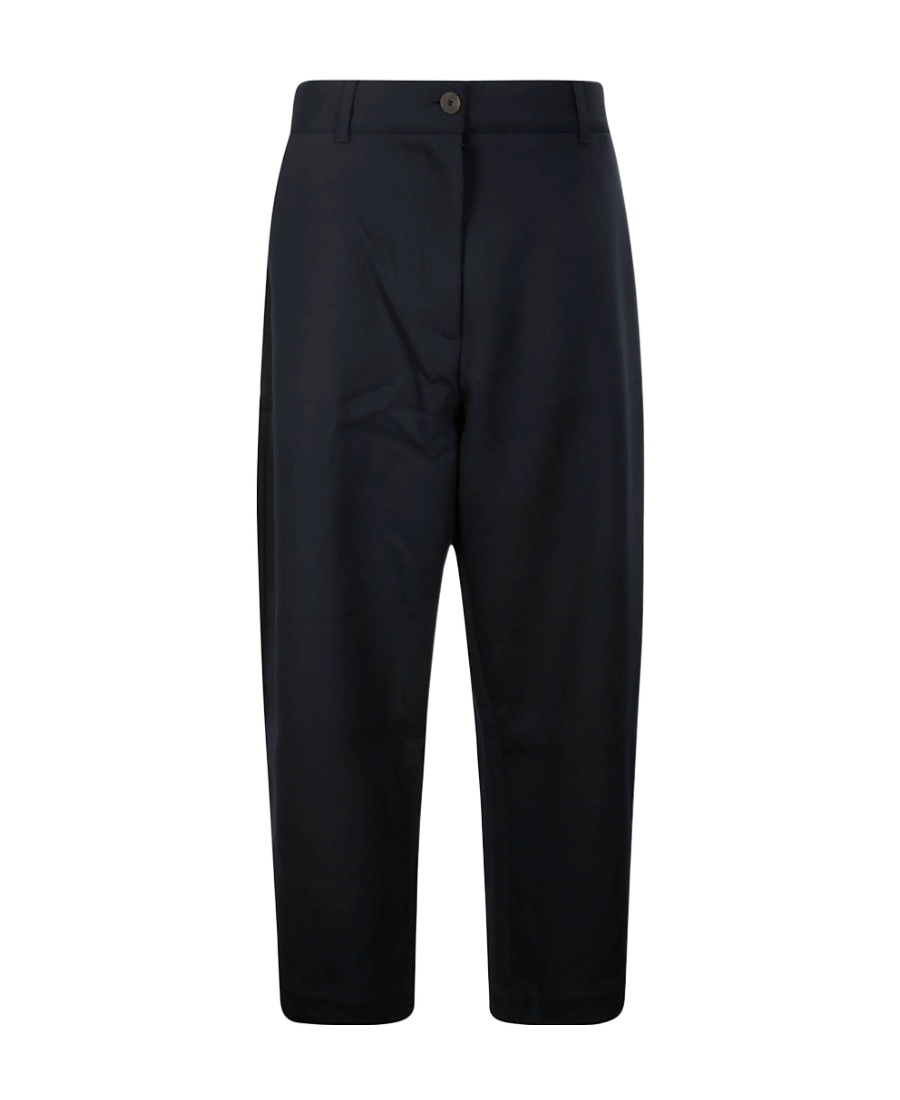 Studio Nicholson High-waisted Wide-leg Trousers In Black