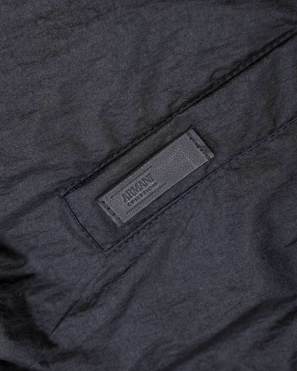 Armani Collezioni Logo Casual Jacket In Black