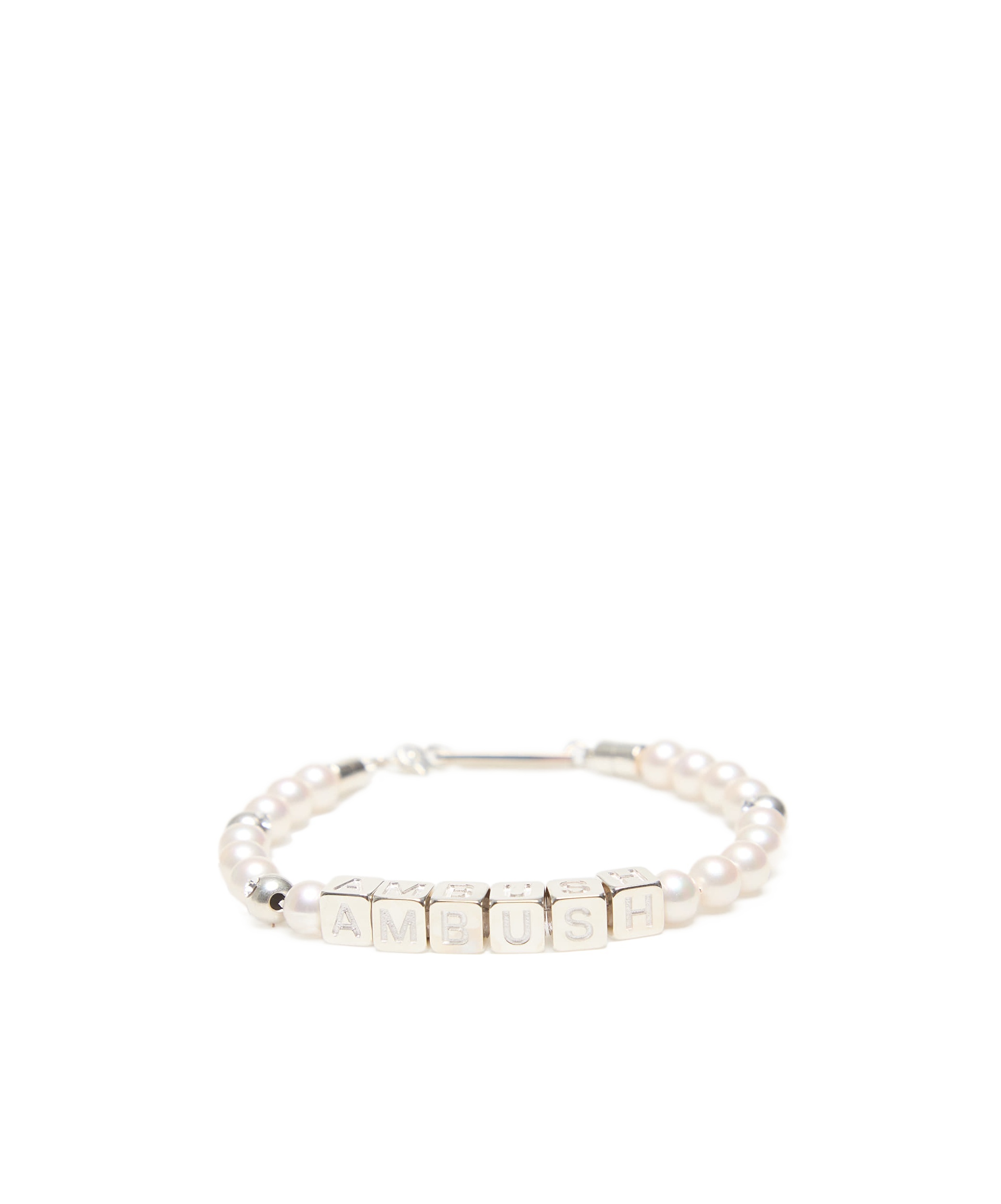Ambush Letter Bracelet In White