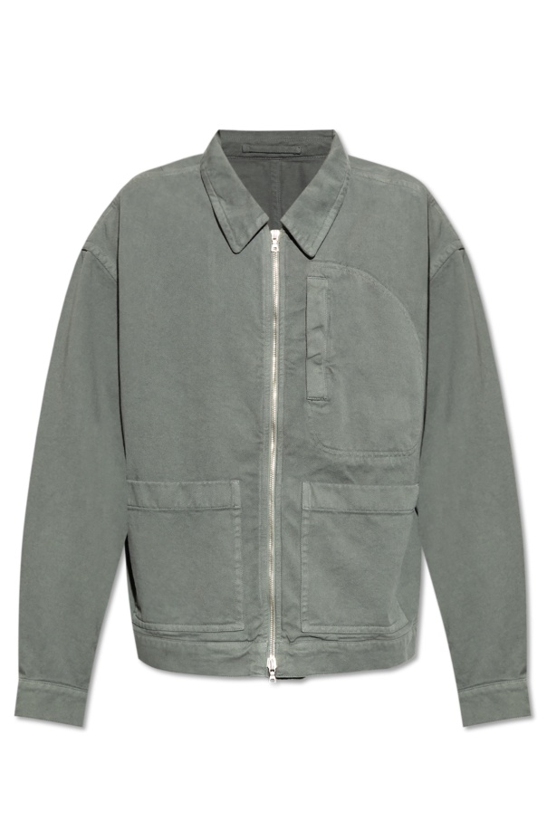 Dries Van Noten Long-sleeved Jacket In Gray