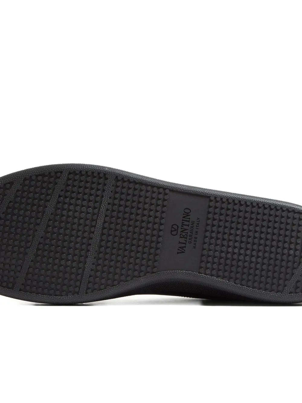 Valentino Royco Signature Brass Vlogo Low-top Sneakers In Black