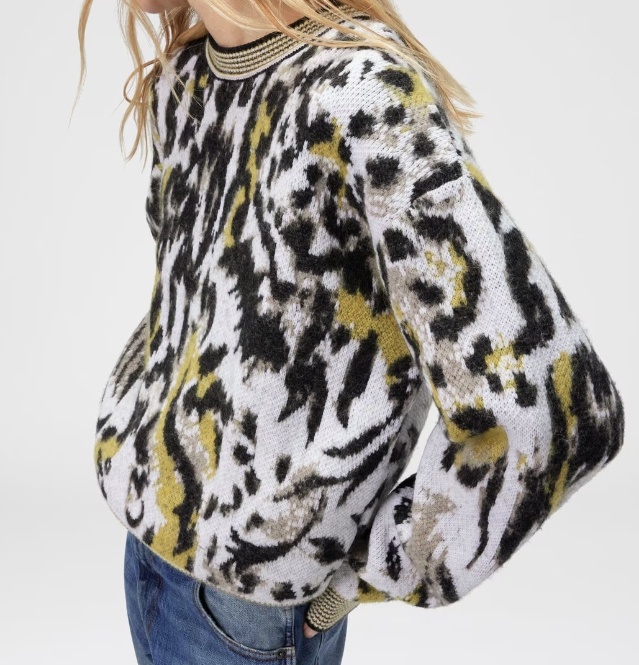 Missoni Animalier Motif Sweater Sweaters And Cardigans Multicolor In White
