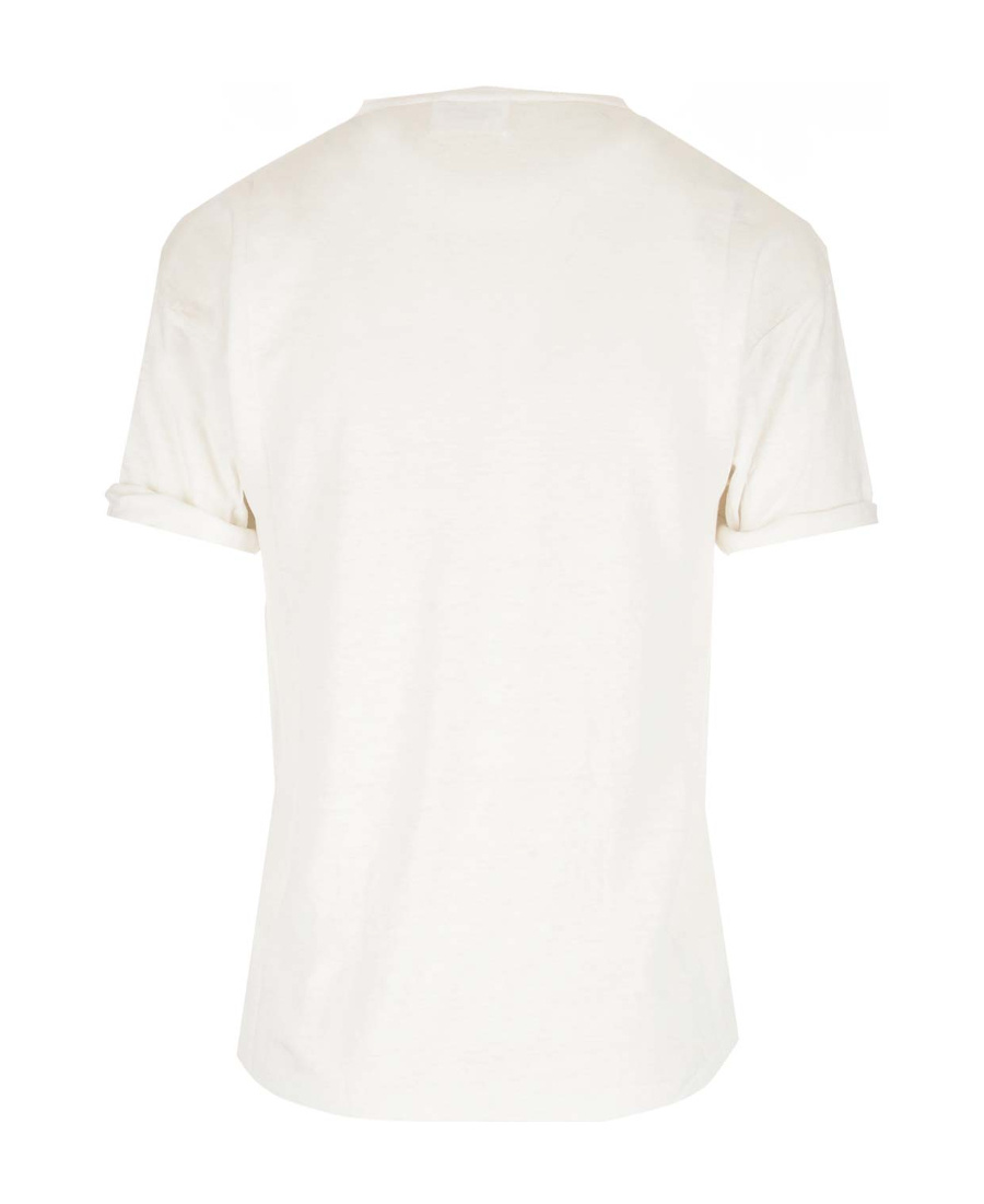 Isabel Marant Logo-print Linen T-shirt In White