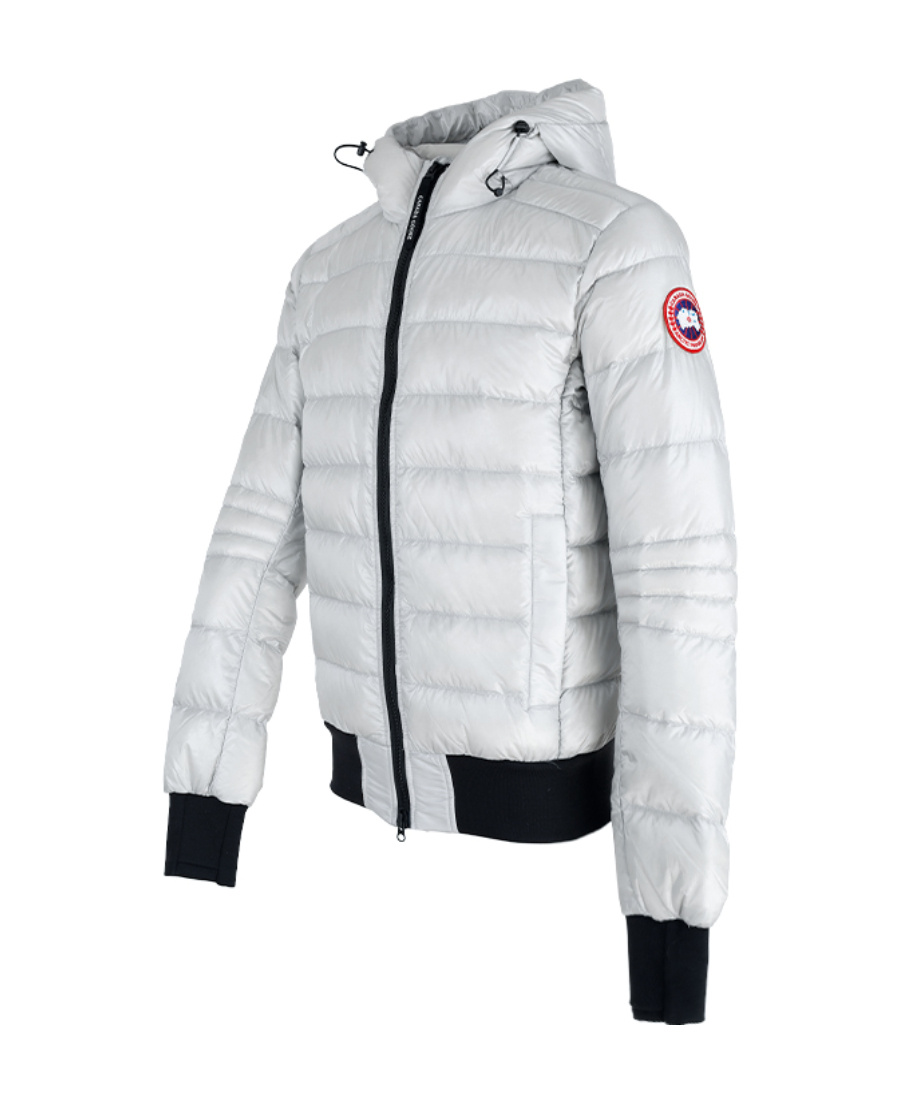 Shop Canada Goose Logo Down Jacket In White