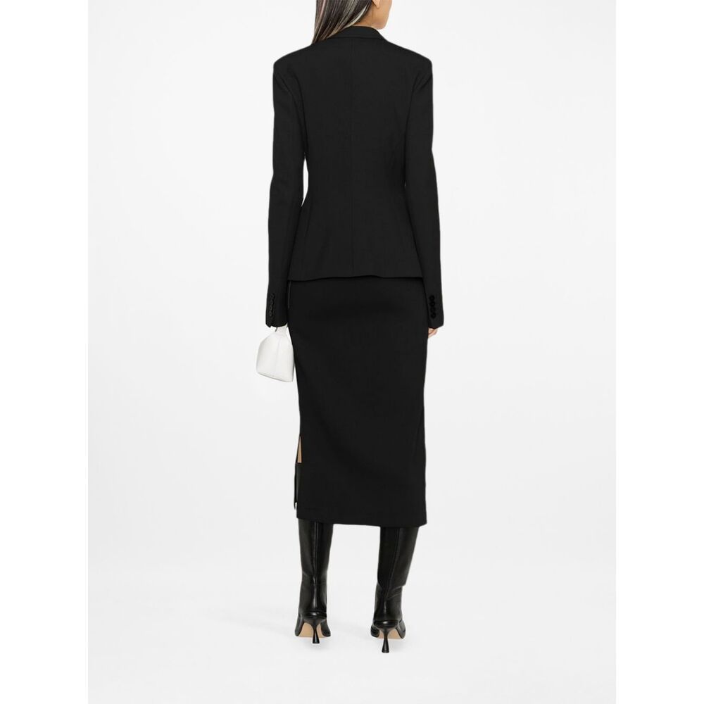 Attico Gwenda Single-breasted Blazer In Black