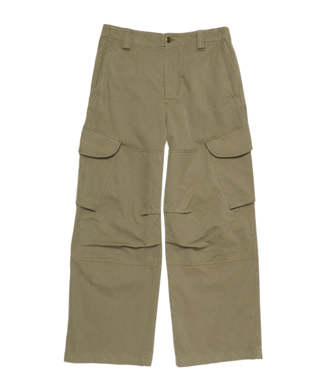 Acne Studios Men Wide-leg Cotton Trousers In Gray
