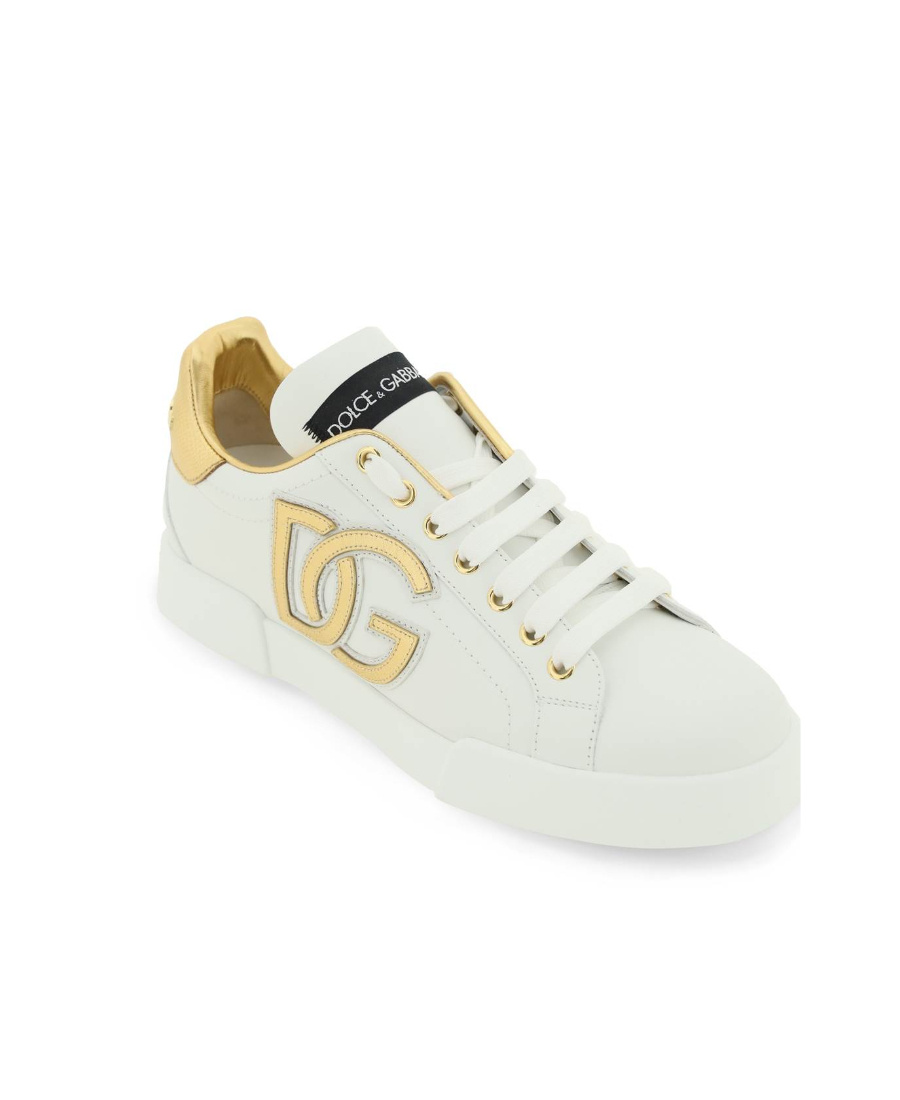 Shop Dolce & Gabbana Dg-embellished Low-top Sneakers In White
