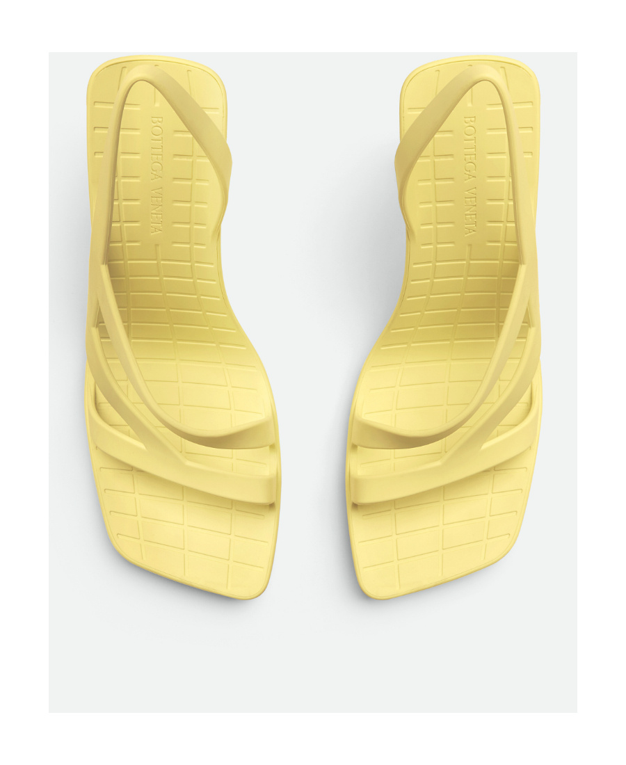 Bottega Veneta Yellow Jimbo Heeled Sandals In Yellow
