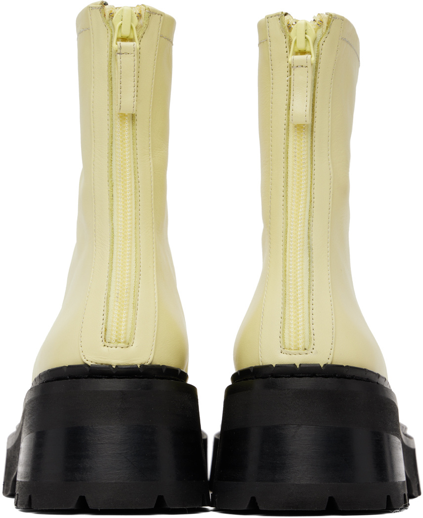 By Far Thick Sole Short Boot In Nude