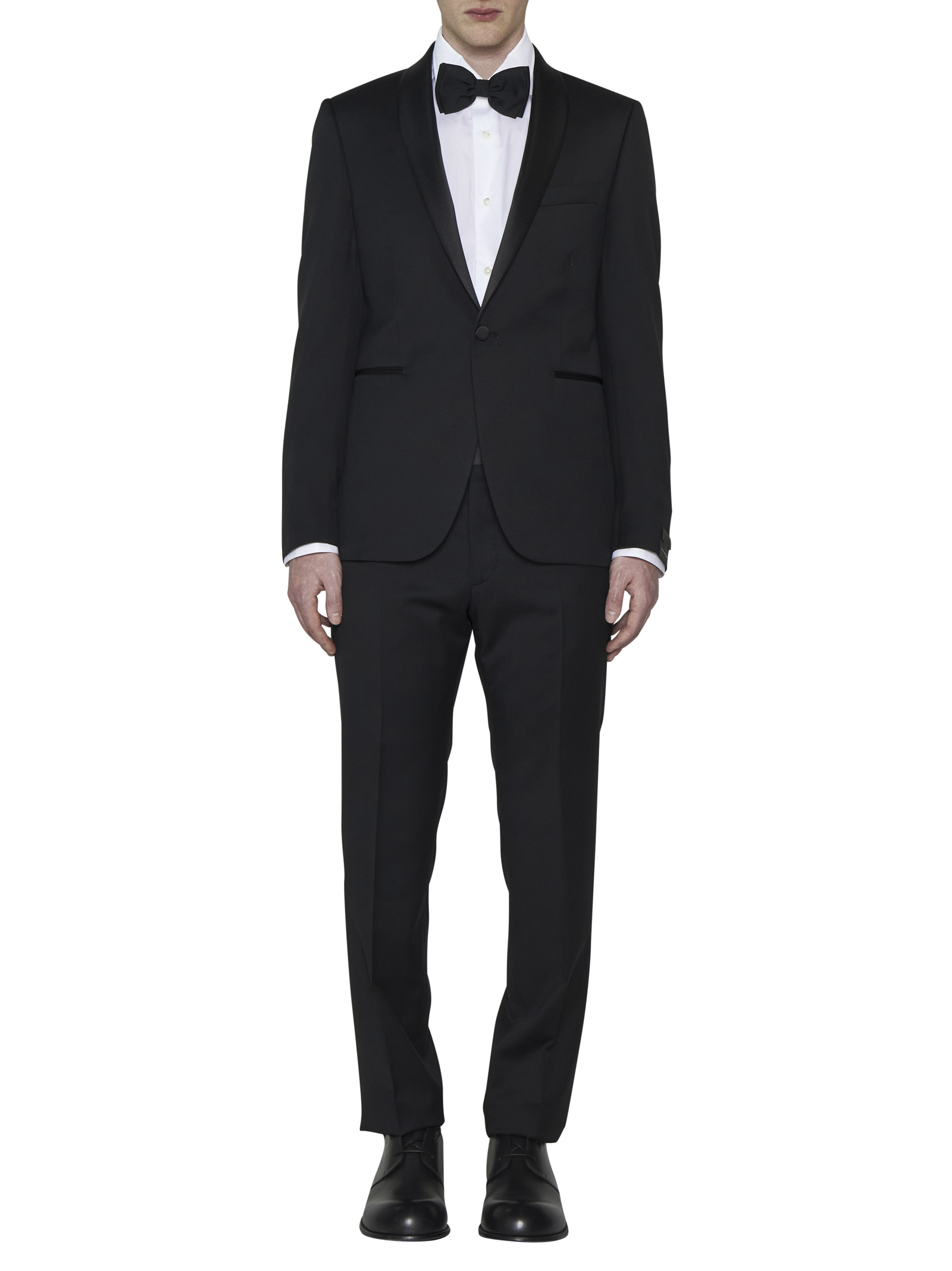 Tagliatore Long-sleeved Suit In Black