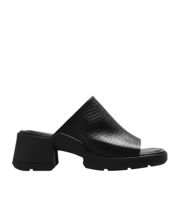 Miista Square-headed High-heeled Sandals In Black