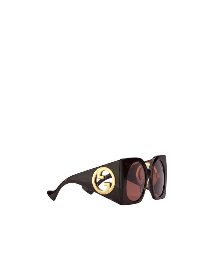 Gucci Tortoiseshell-effect Square-frame Sunglasses In Pink