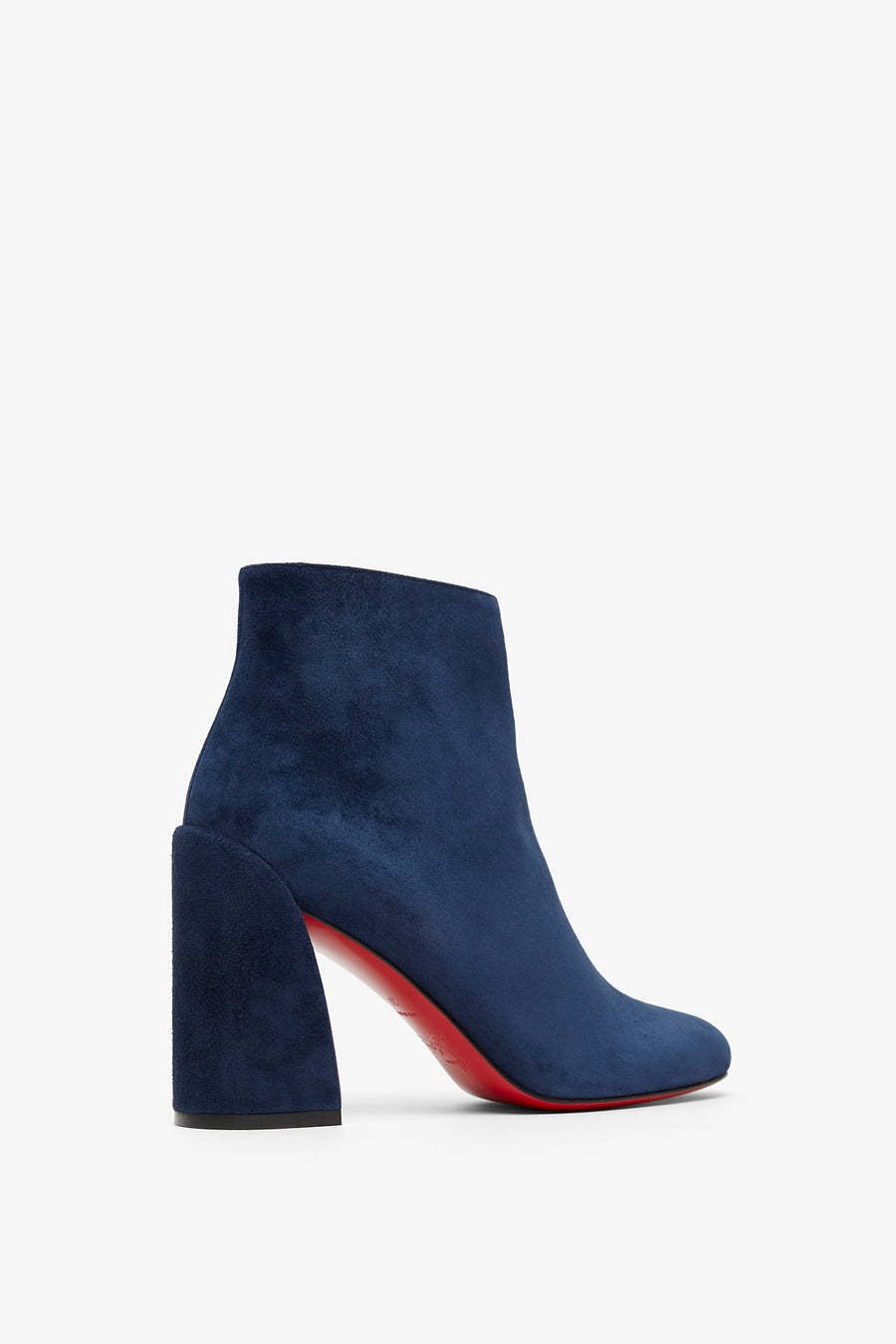Christian Louboutin 100mm Turela Block-heel Suede Boots In Blue
