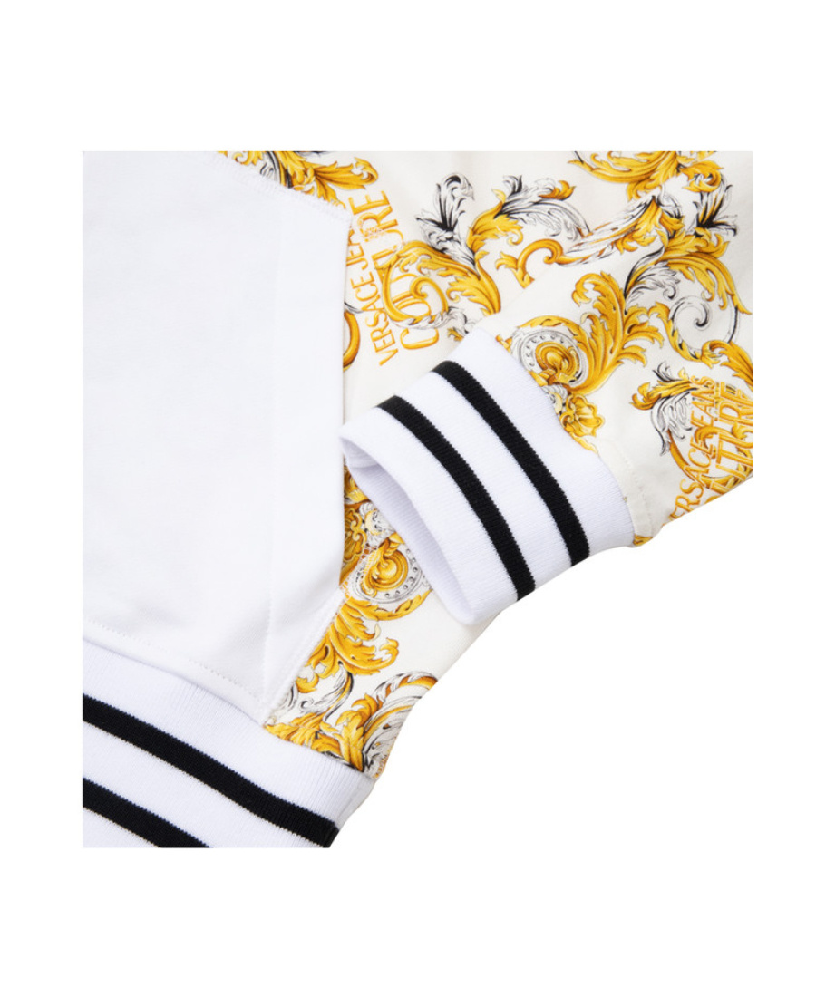 Versace Jeans Hooded Casual Coat In White