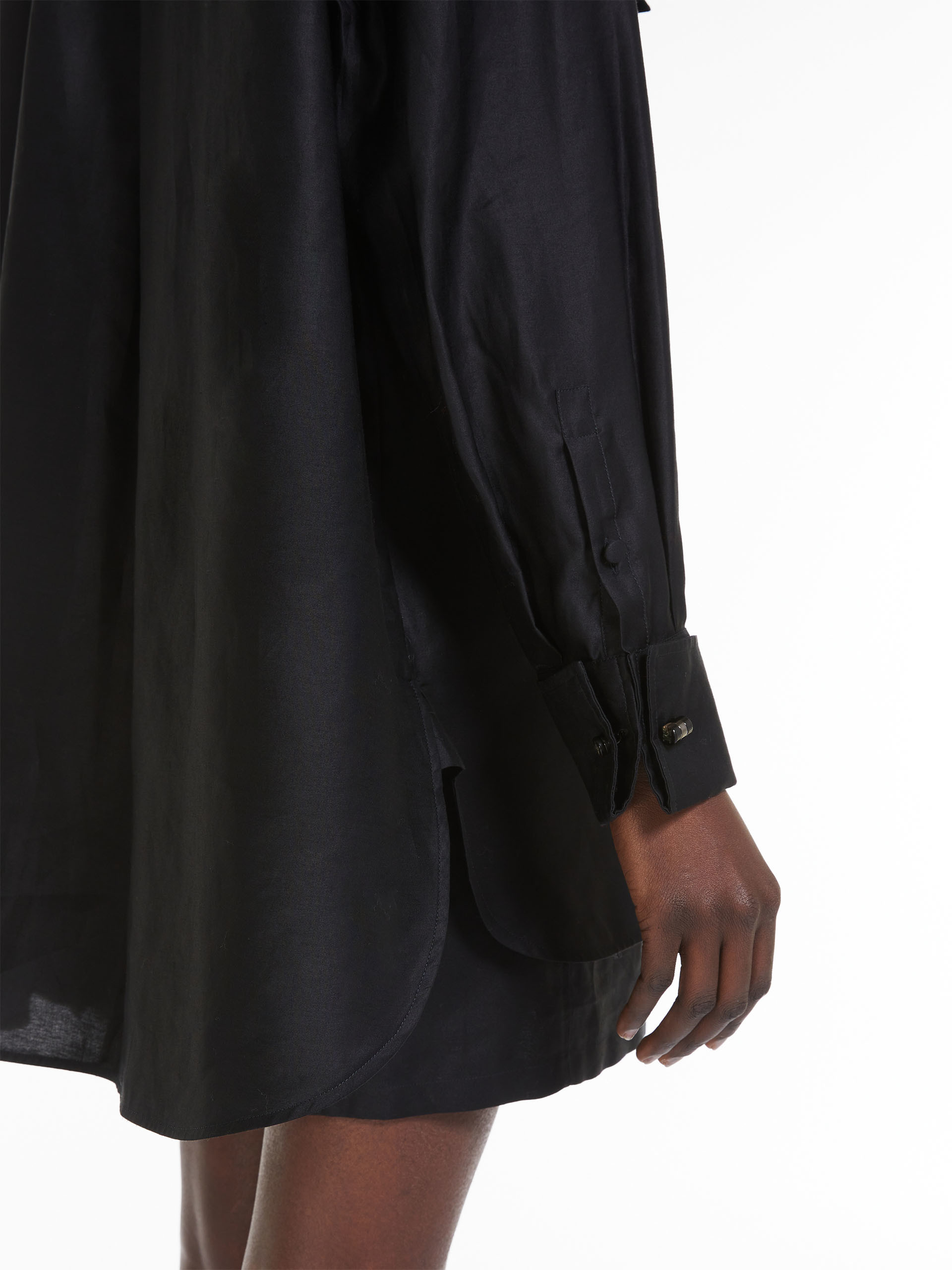 Max Mara Marea Long-sleeved Shirt In Black