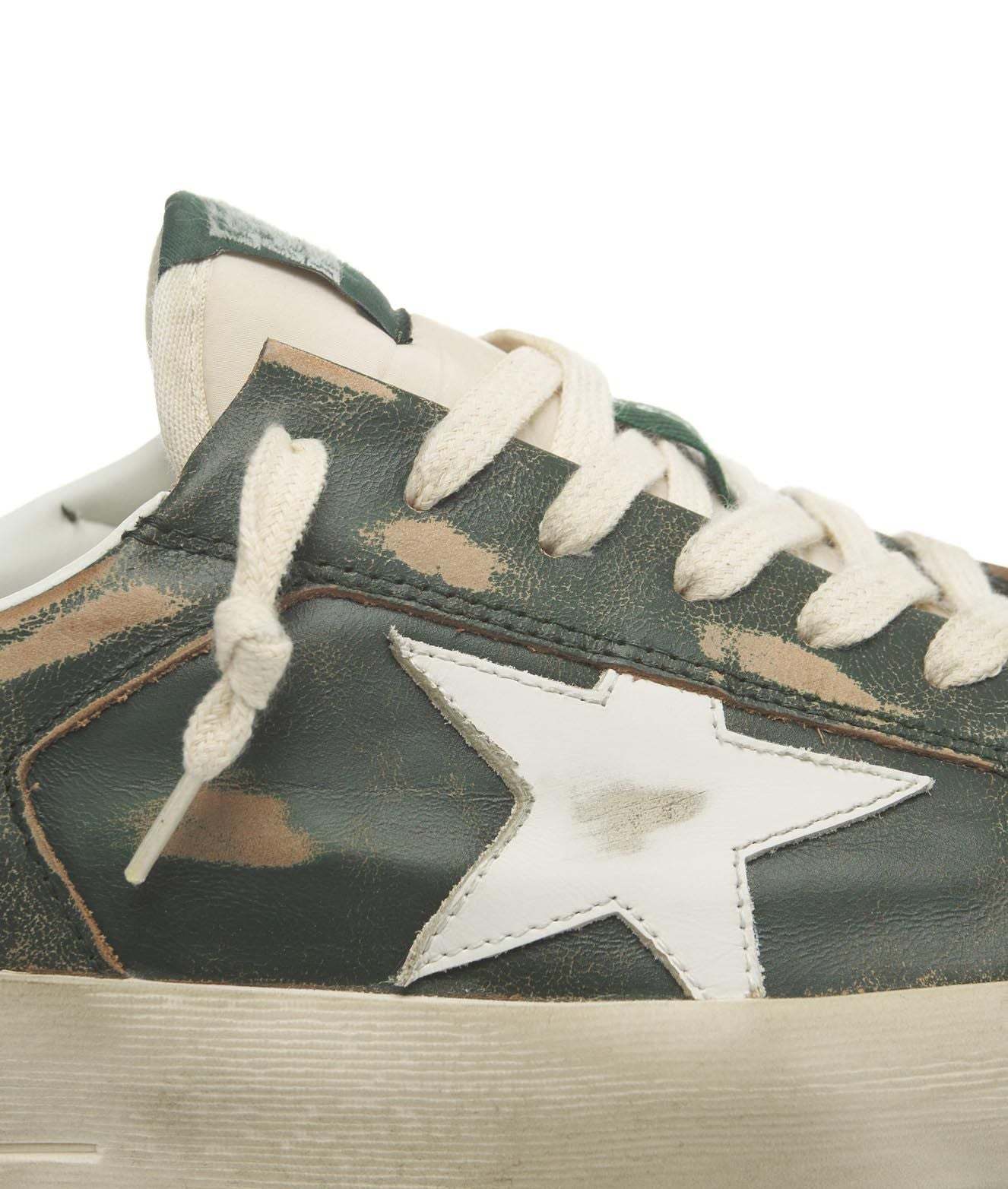 Golden Goose Deluxe Brand Stardan Distressed Lace In Nude