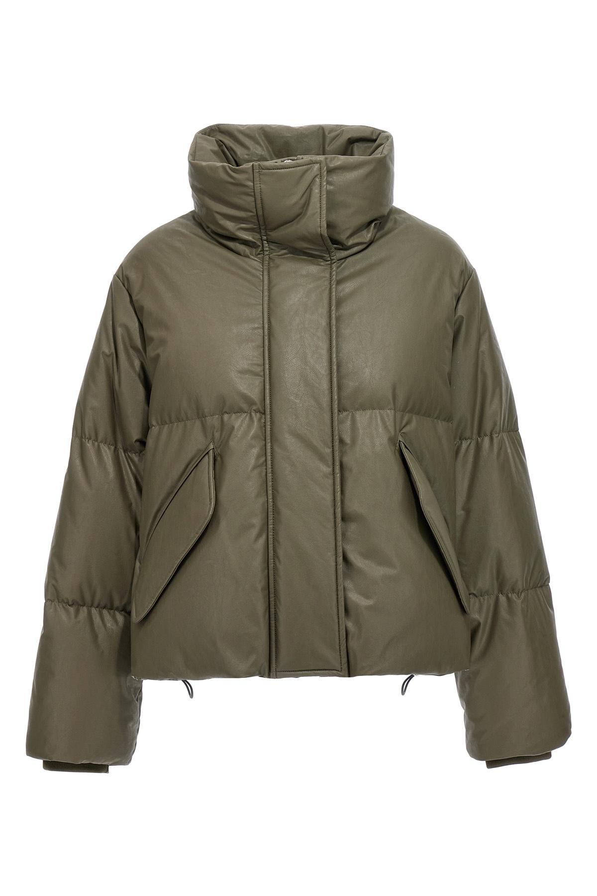 Mm6 Maison Margiela High-neck Puffer Coat In Green