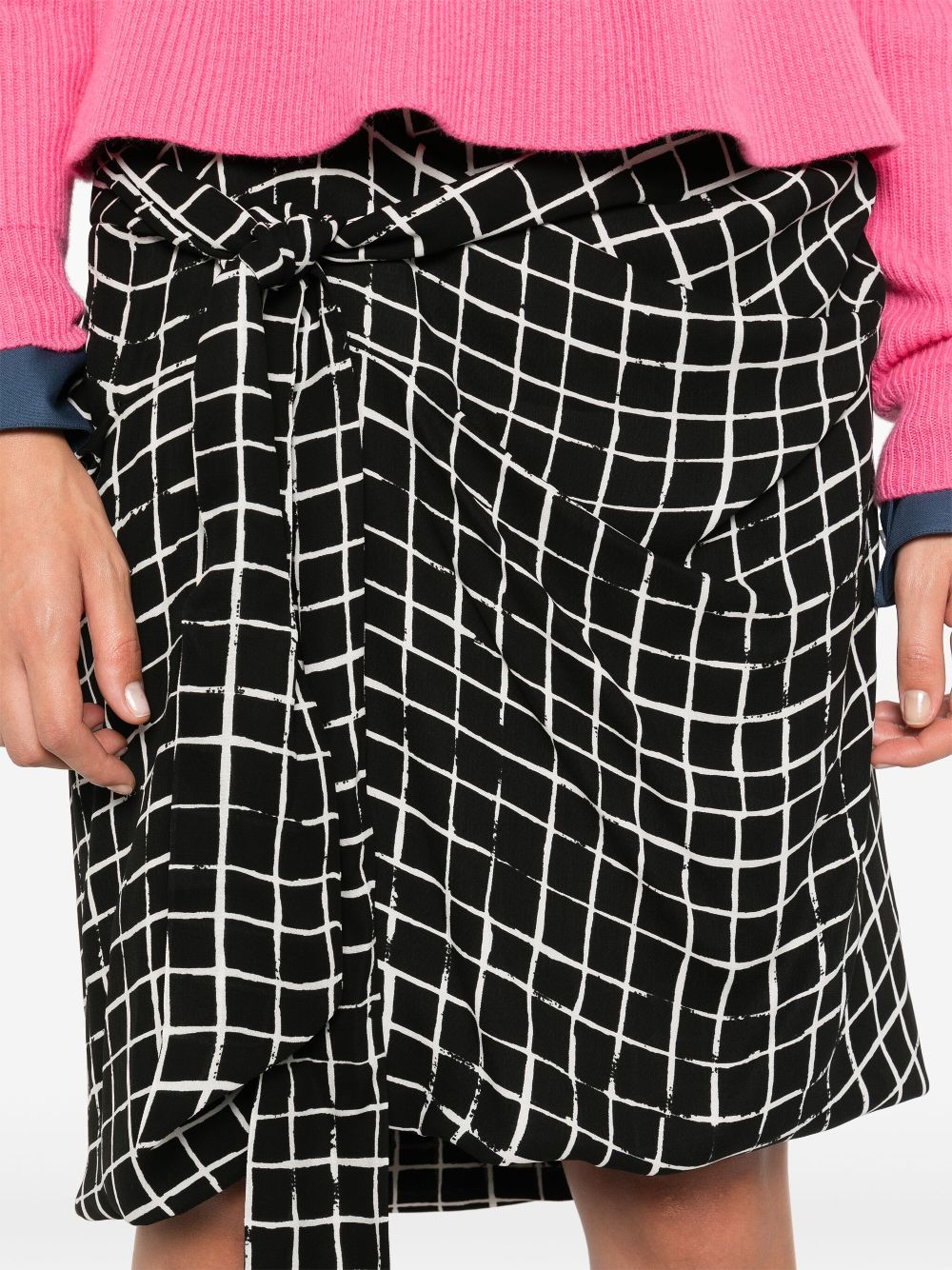 Dries Van Noten Draped Midi Skirt In Black
