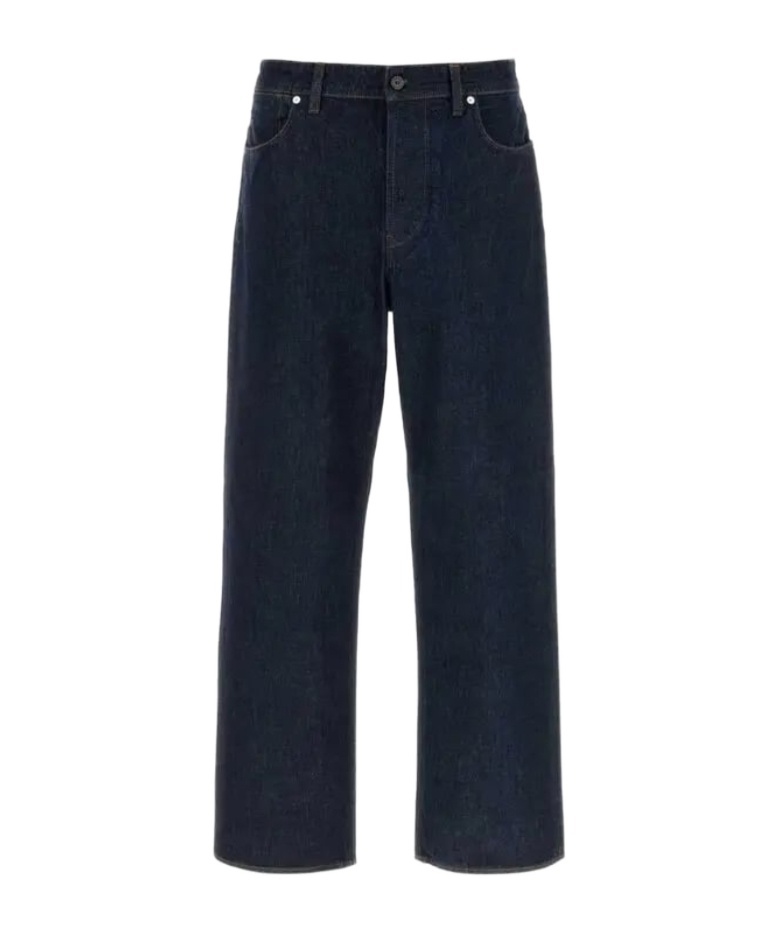 Stone Island Trousers Denim-rinsed Jeans Blue In Black