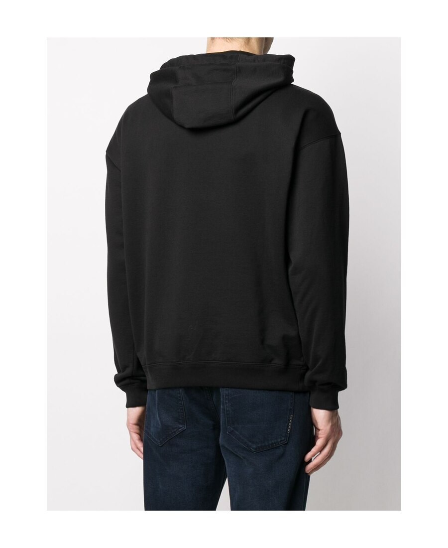 Versace Home Signature Logo Hoodie In Black